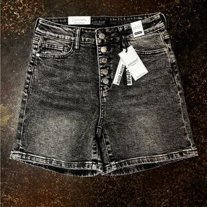 Judy Blue Charcoal High Waist Denim Shorts